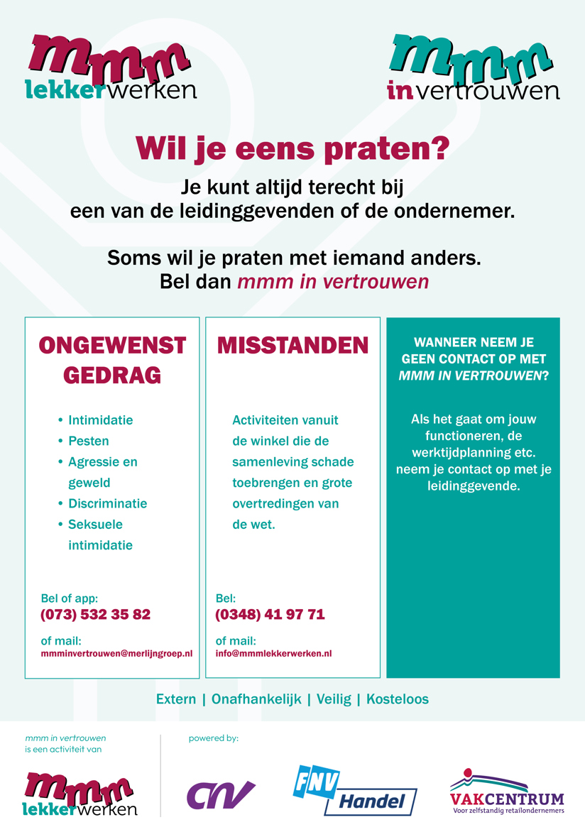 Poster A3 Mmm In Vertrouwen JPG